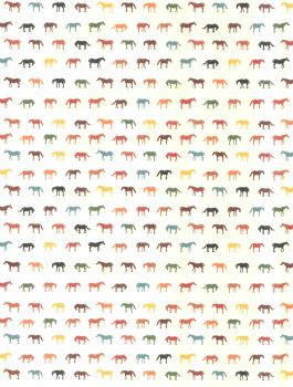 Geschenkpapier Pferde bunt Einzelbogen Herstellerfoto
