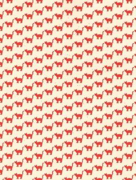 Geschenkpapier Katzen rot Einzelbogen Herstellerfoto Wirbel