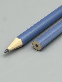 Stift Holzverbundstoff blau Graphit Zeichnen Spitze Ende