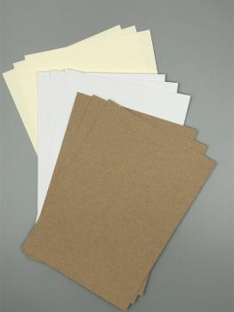 Papier Karton Farbvarianten Faltkarte A5