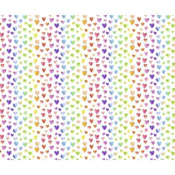 Bastelkarton bunt Bastelmaterial Herz Regenbogenfarben Rückseite A4