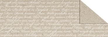 Bastelmaterial Karton sand Vaterunser Text