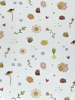 Bastelmaterial Karton A4 Zwerge Blumen Gartenutensilien Rückseite