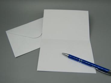 Genesungskarte A6 Schreibfeld Innenseite weiß Stift