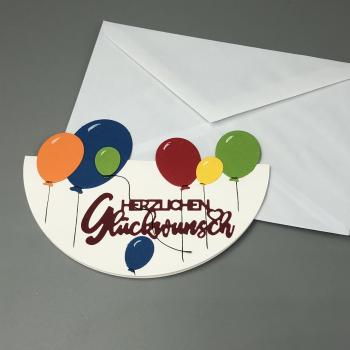 Herzlichen Glückwunsch, mit Kuvert