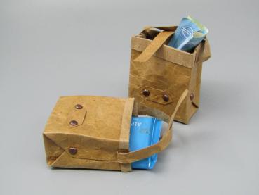 Geschenk Tasche Lederpapier Mini Füllung