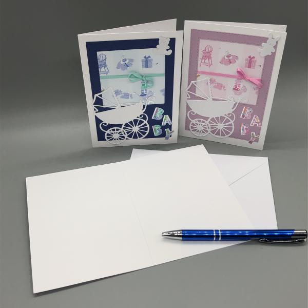 Grußkarte Baby Innenseite Stift Varianten