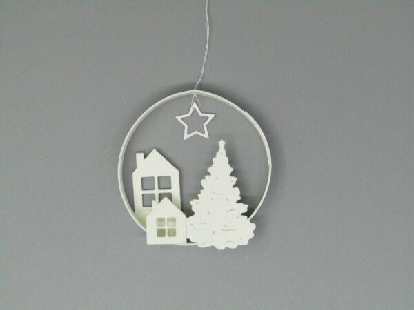 Häuser, Tannen, Stern