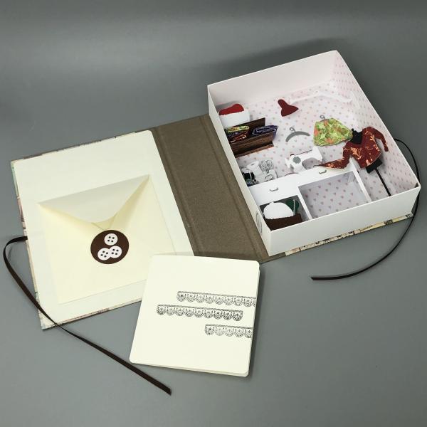 Geschenk Gutschein Buch Handarbeit Nähen Grußkärtchen