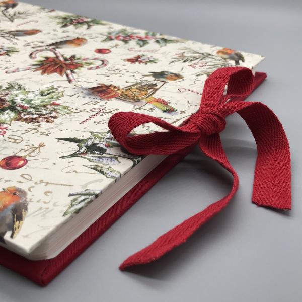 Album Buch FotosSchleife Verschlussband rot