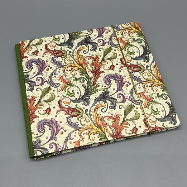 Fotoalbum Buch bunt Vorderseite Blüten Ranken