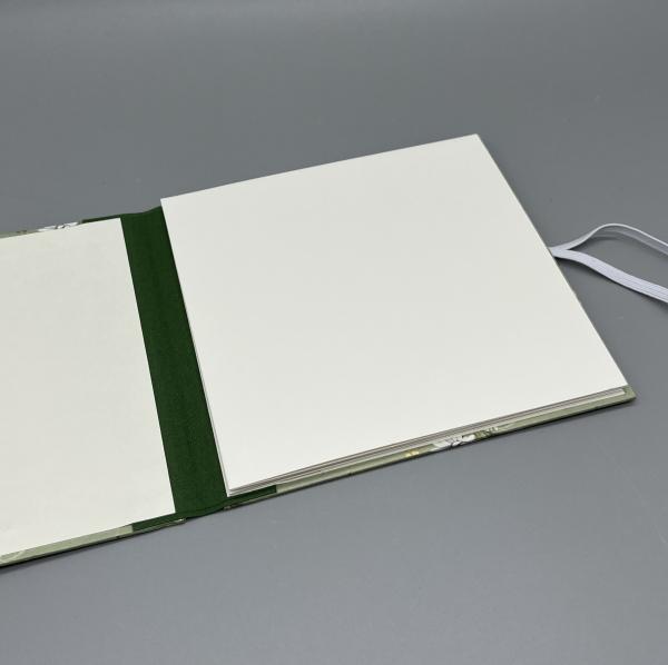 Front Buch Gummiband Fotos Faltbuch Bindung Innenseiten