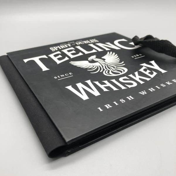 Fotoalbum Buch schwarz Bindung Rücken