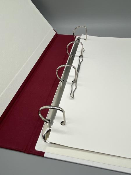 Planer Ringbuch Mappe Ringmechanik rot