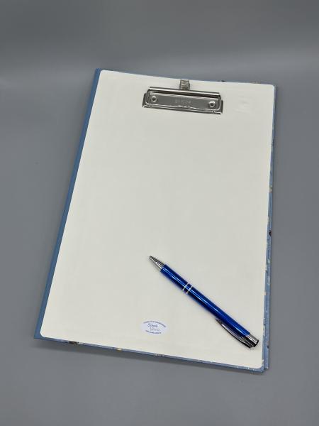 Klemm-Mappe A4 Bienen mit umgeschlagenen Deckel und Stift