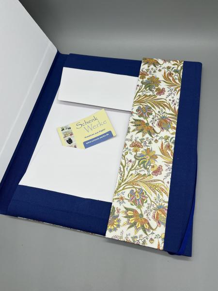 Mappe A4 Sammeln florentinisch Ranken bunt Innenklappe