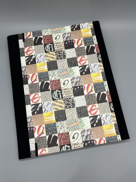 Mappe A4 Rückseite Muster Mosaik Handschriften