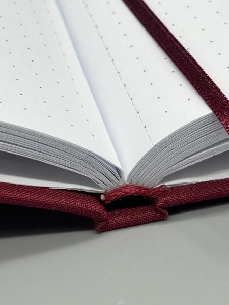 Detailansicht Mikroperforation der punktkarierten Seiten