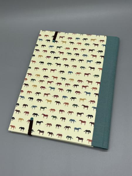 Notizen A5 Leinenrücken auswechselbar Heft Wechselheft Rückseite rot