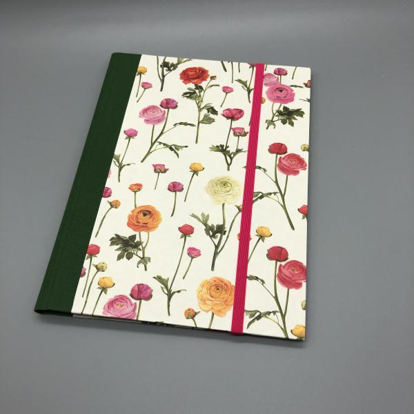 Heft Notizen A5 Buchdeckel Blumen