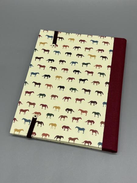 Notizen A6 Leinenrücken auswechselbar Heft Wechselheft Rückseite rot