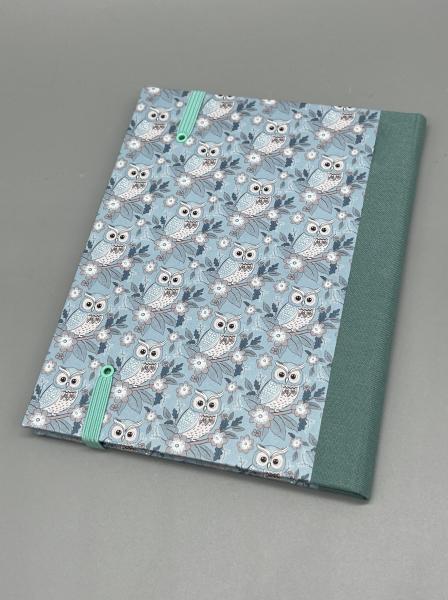 Notizen A6 Leinenrücken auswechselbar Heft Rückseite eukalyptus