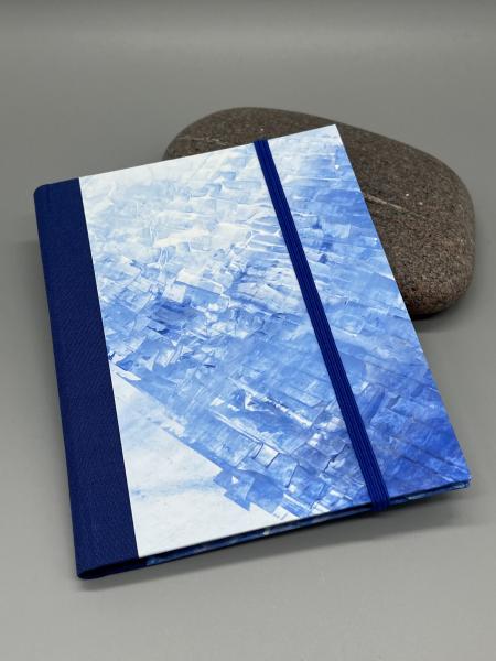 Notizen A6 Leinenrücken auswechselbar Heft blau