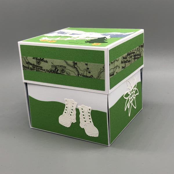 ExplosionsBox Geschenk Wandern Berge Seilbahn
