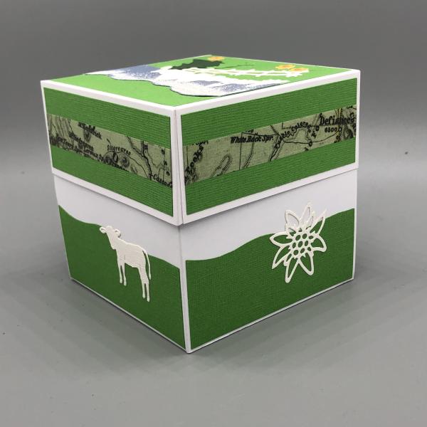 ExplosionsBox Geschenk Wandern Berge Seilbahn