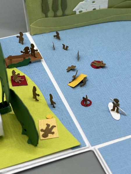 Geschenk Schachtel Überraschung Reise Campingplatz Strand baden