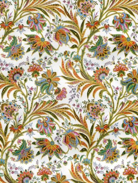 Geschenkpapier Golddruck Kartos Florentiner Muster Ornamente bunt Einzelbogen Herstellerfoto