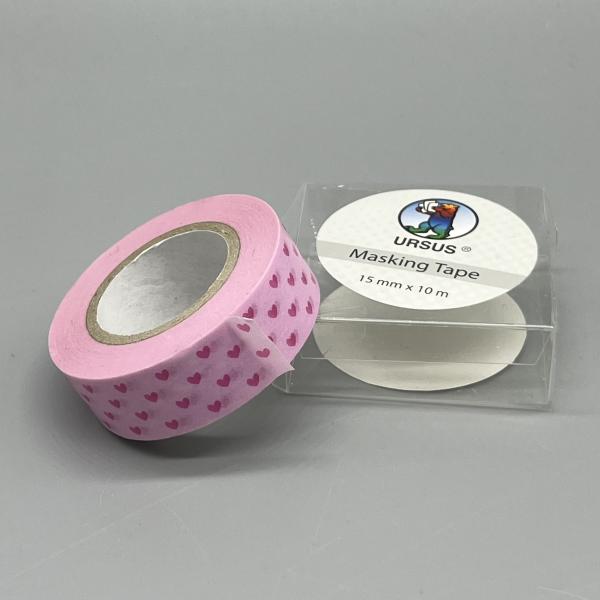 Klebeband Reispapier rosa Herz Rollen Verpackung