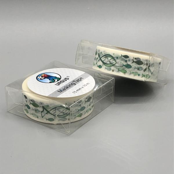 Klebeband Reispapier Fische grün Verpackung Rolle Schachteln Logo