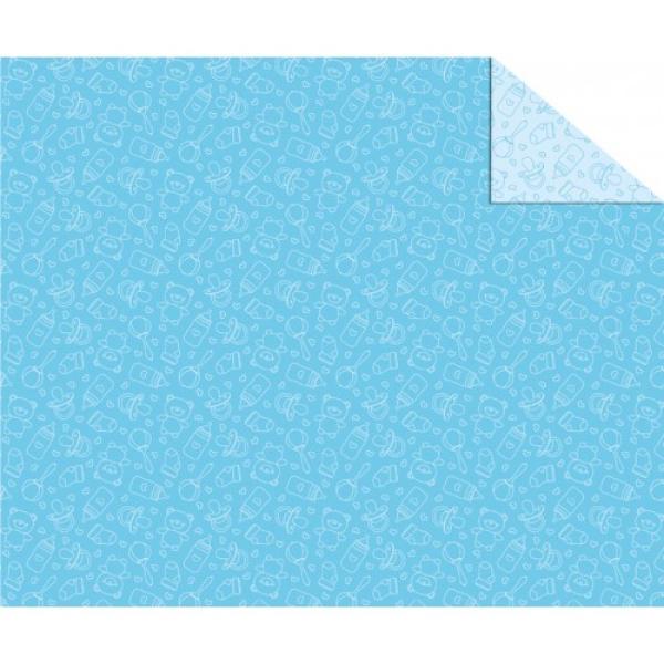 Bastelkarton blau A4 Baby Schnuller