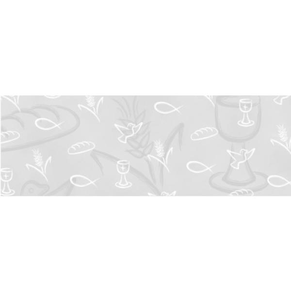 Bastelmaterial Papier transparent weiß Taube Kelch Fisch Brot Ähre